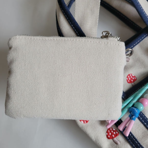 Madden Girl Mushroom Print Canvas Tote Bag - Picture 6 of 13